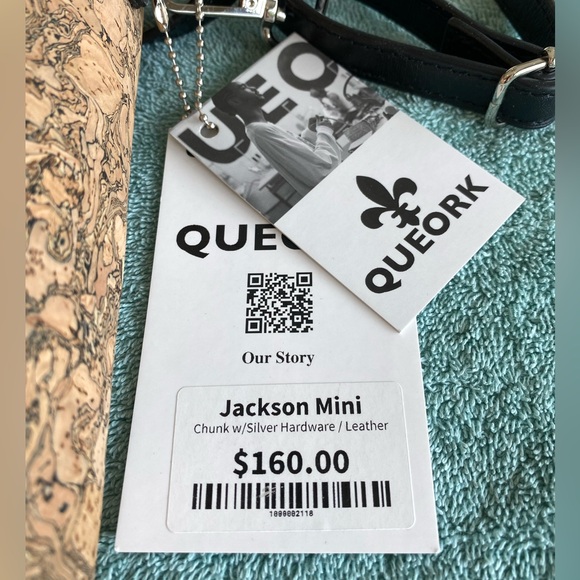 NWT Queork Tan Cork Mini Jackson Crossbody Bag - Picture 15 of 16